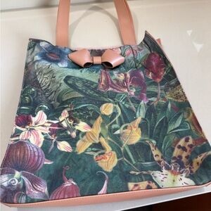 Ted Baker London Pink and Green Floral Tote